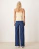 ASOS Tall ASOS DESIGN Tall clean wide leg jeans with front pockets in dark wash-Blue - 3