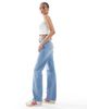 ASOS Tall ASOS DESIGN Tall comfort stretch straight leg jeans in light mid blue - 3