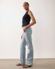 ASOS Tall ASOS DESIGN Tall comfort stretch straight leg jeans in lightwash-Blue - 2