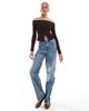 ASOS Tall ASOS DESIGN Tall comfort stretch straight leg jeans in mid blue - 2