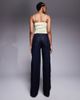 ASOS Tall ASOS DESIGN Tall comfort stretch straight leg jeans in rinse-Blue - 3