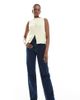 ASOS Tall ASOS DESIGN Tall comfort stretch straight leg jeans in rinse-Navy - 1