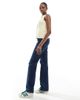 ASOS Tall ASOS DESIGN Tall comfort stretch straight leg jeans in rinse-Navy - 2