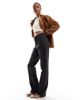 ASOS Tall ASOS DESIGN Tall comfort stretch straight leg jeans in washed black - 3