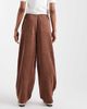 ASOS Tall ASOS DESIGN Tall corduroy barrel leg pull on pants in chocolate-Brown - 4