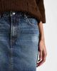 ASOS Tall ASOS DESIGN Tall denim high waisted mini skirt in vintage blue - 4