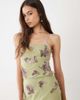 ASOS Tall ASOS DESIGN Tall ditsy embellished bias semi sheer chiffon maxi dress with open back in multi - 4