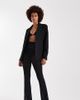 ASOS Tall ASOS DESIGN Tall embellished mesh flared pants-Black - 1