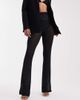 ASOS Tall ASOS DESIGN Tall embellished mesh flared pants-Black - 4