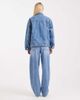 ASOS Tall ASOS DESIGN Tall high waist barrel leg jeans in light mid blue - 3