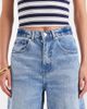 ASOS Tall ASOS DESIGN Tall high waist barrel leg jeans in light mid blue - 4