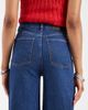 ASOS Tall ASOS DESIGN Tall high waist wide leg jeans with front pockets in dark wash blue-Navy - 4