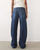 ASOS Tall ASOS DESIGN Tall high waisted barrel leg jeans in dark wash blue-Navy - 2