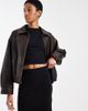 ASOS Tall ASOS DESIGN Tall jersey mini skirt in black - 1