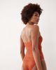 ASOS Tall ASOS DESIGN Tall Kyle broderie Brooke twist front bandeau swimsuit in rust-Orange - 3
