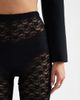 ASOS Tall ASOS DESIGN Tall lace sheer flare pants in black - 4