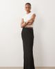 ASOS Tall ASOS DESIGN Tall linen bias midaxi skirt in black - 1