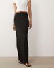 ASOS Tall ASOS DESIGN Tall linen bias midaxi skirt in black - 3
