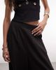 ASOS Tall ASOS DESIGN Tall linen blend balloon pants in black - 3
