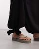 ASOS Tall ASOS DESIGN Tall linen blend balloon pants in black - 4