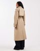 ASOS Tall ASOS DESIGN Tall longline water repellent trench coat in stone-Neutral - 4