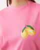ASOS Tall ASOS DESIGN Tall make lemonade short sleeve and pants sleepwear set in blue-pink - 3