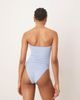 ASOS Tall ASOS DESIGN Tall Maya sleek bandeau padded swimsuit in blue - 2