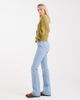 ASOS Tall ASOS DESIGN Tall mid rise flare jeans in light mid wash-Blue - 2