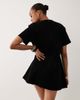 ASOS Tall ASOS DESIGN Tall mini cord T-shirt dress in black-Gray - 2