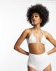 ASOS Tall ASOS DESIGN Tall mix and match high waist bikini bottom in white - 1