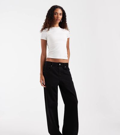 ASOS Tall ASOS DESIGN Tall oversized baggy boyfriend jeans in black