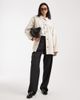 ASOS Tall ASOS DESIGN Tall oversized cotton Harrington jacket in oatmeal-Neutral - 2