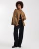 ASOS Tall ASOS DESIGN Tall oversized fleece lined rain coat in olive-Green - 2