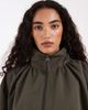 ASOS Tall ASOS DESIGN Tall oversized funnel neck bubble hem bomber jacket in khaki green - 3