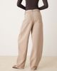 ASOS Tall ASOS DESIGN Tall oversized pants with laundered utility detailing in mushroom-Neutral - 2