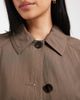 ASOS Tall ASOS DESIGN Tall pleat detail longline trench coat in mushroom-Brown - 4