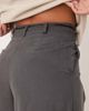 ASOS Tall ASOS DESIGN Tall pleated wide leg pants with tie in gray - 4