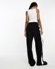 ASOS Tall ASOS DESIGN Tall pull-on pants with contrast panel in black - 2