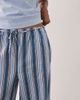 ASOS Tall ASOS DESIGN Tall pull on pants in blue striped print - 4