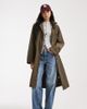 ASOS Tall ASOS DESIGN Tall rain-resistant throw-on coat in khaki-Black - 1