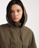 ASOS Tall ASOS DESIGN Tall rain-resistant throw-on coat in khaki-Black - 3