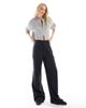 ASOS Tall ASOS DESIGN Tall relaxed straight leg pants in washed black - 3