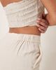 ASOS Tall ASOS DESIGN Tall relaxed straight leg pants with linen in stone-Neutral - 2