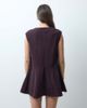 ASOS Tall ASOS DESIGN Tall relaxed v neck mini dress with dropped waist in corduroy in chocolate-Brown - 4