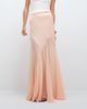 ASOS Tall ASOS DESIGN Tall satin and chiffon mix fishtail skirt in peach-Orange - 2
