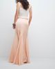 ASOS Tall ASOS DESIGN Tall satin and chiffon mix fishtail skirt in peach-Orange - 3