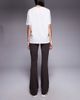 ASOS Tall ASOS DESIGN Tall sculpting cross front flare pants in chocolate-Brown - 2
