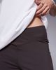 ASOS Tall ASOS DESIGN Tall sculpting cross front flare pants in chocolate-Brown - 3