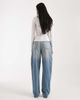 ASOS Tall ASOS DESIGN Tall slim barrel leg jeans in vintage wash-Blue - 2