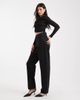 ASOS Tall ASOS DESIGN Tall slim barrel leg jeans in washed black - 3